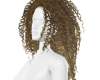 curly blond hair