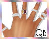 Q~Slender hands Rings 1