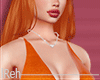 R! Ueny Orange  Dress