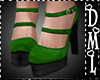 [DML] Green Strap Heels