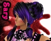 heavy purpure black hair