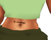 Cowboy belly tat