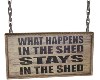 2Sided Shed/Garden Sign