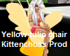 yellow tulip chair