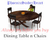 DIning Table n Chairs x4