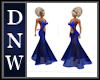 NW Blue FishTail Gown