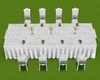 White Wedding Table Set