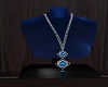 Swtr Dress Necklace Blue