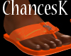 Orange CK Beach Shoes