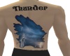 thunder back tattoo