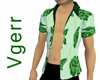 Sexy Green Leaf Shirt