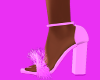 Pink Fur Shoe