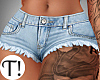 T! Mini Shorts Blue/Tat