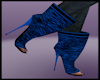 Zebra Blue Boots