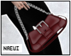 Burgundy chain bag