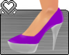 SM` Purple Chrome Heels