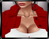 Red Crop Jeans Jacket