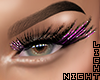 !N Pink Colored Lashes