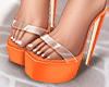 Nikki Orange Heels