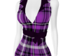 Purple Plaid Dress