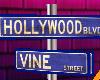 Hollywood  Street Sign