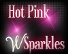 *W* Hot Pink Sparkles