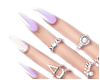 Prism Nails + Rings