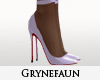 Loub mauve nylon heels