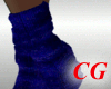 (CG)Snakeskin Boots Blue