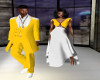 TEF YELLOWWHITE SUIT