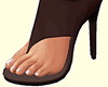 Open Brown Heels