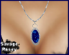 Oval Sapphire Necklace