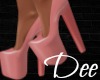 Heels: Pink Leather