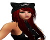 Red hair w Death cat hat