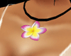Pink Frangipani necklace