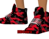 Red/Black Camo Sneakers