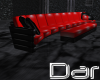 DAR Sofa, Red Latex NP