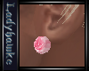 [LH]PINK ROSE EARRINGS