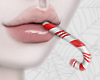 licking candy cane