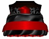 Black n Red Silk Bed