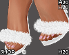White Fur Heels