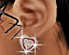 Pink Heart Diamond Earri