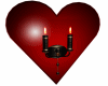 deri,, heart wall candle