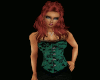{LV}Green Brocade Top