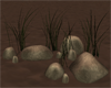 SAND ROCKS + GRASS