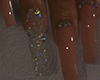 Brown  Diamond Nails