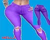 Sexy Purple Wolf Jeans