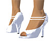 White Toeless Pumps