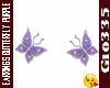 GI*EARRINGS BUTTERFLY PU