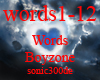 words1-12 Words Boyzone